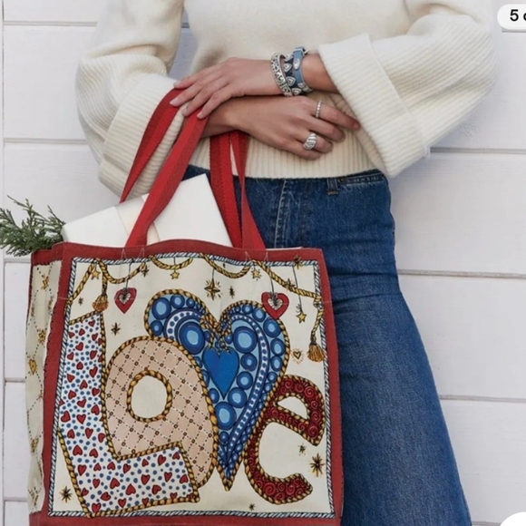 NWT Brighton Holiday Tom Clancy Tote - Picture 3 of 5